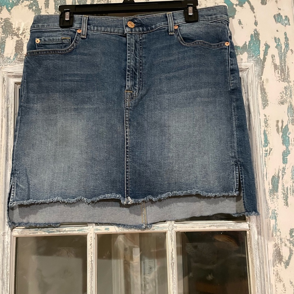 Seven mini jean skirt